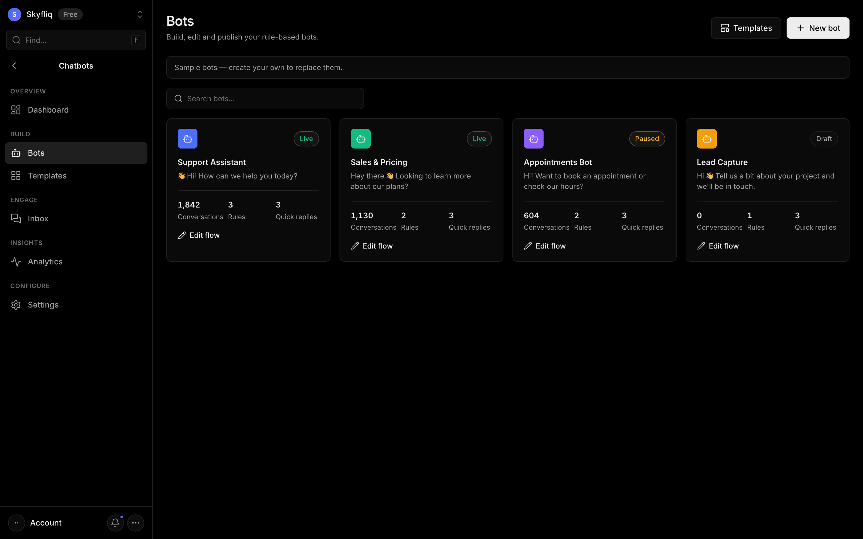 Bots screenshot
