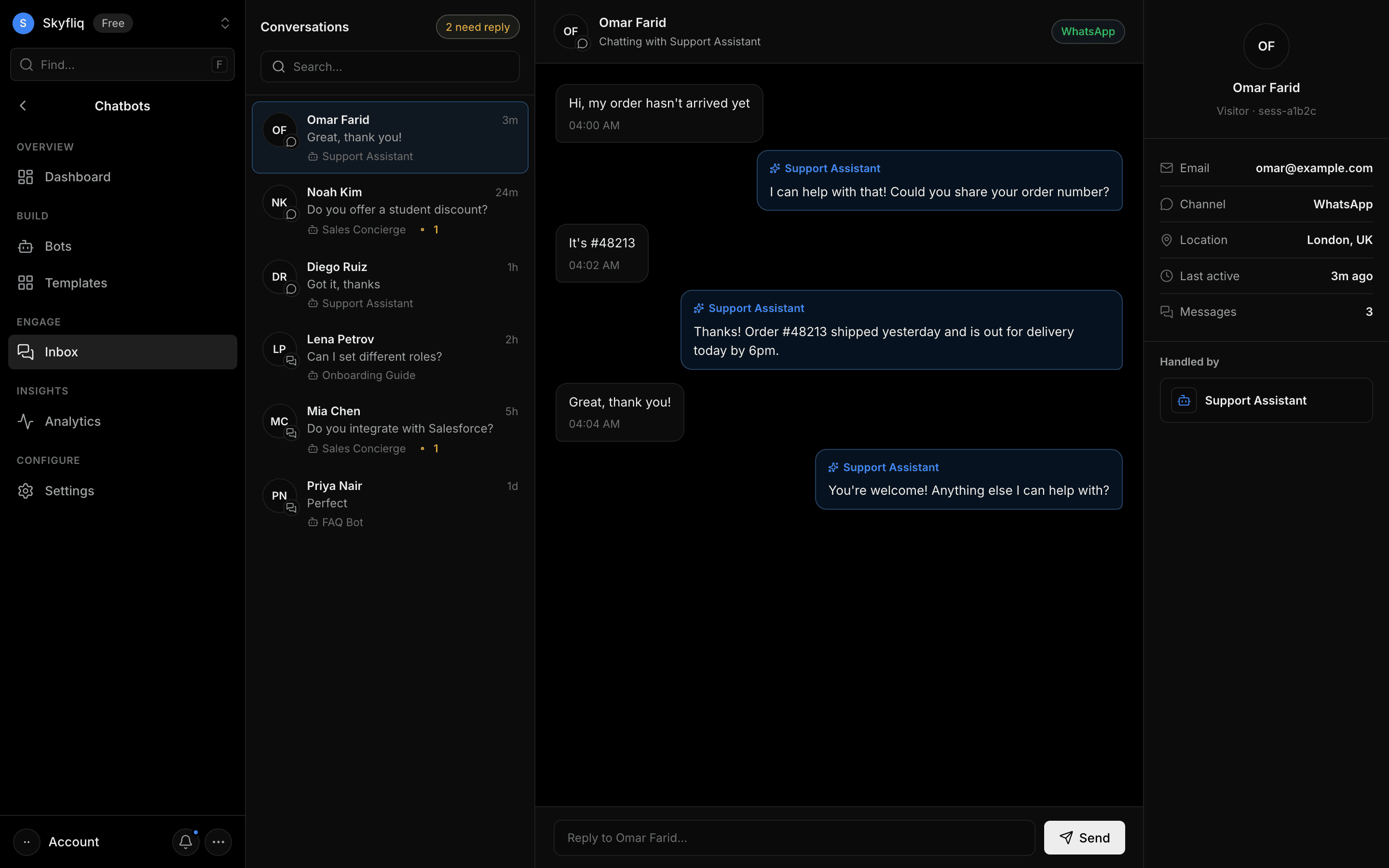 Conversations screenshot