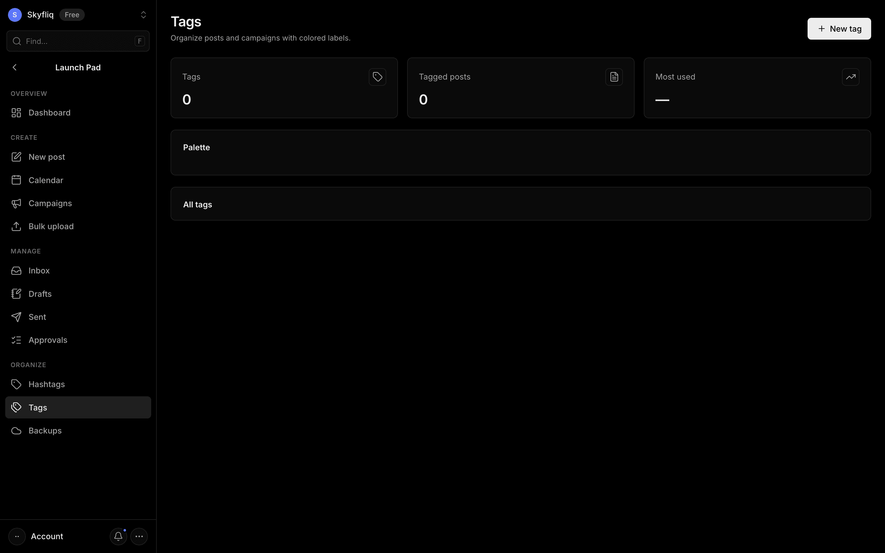Tags screenshot