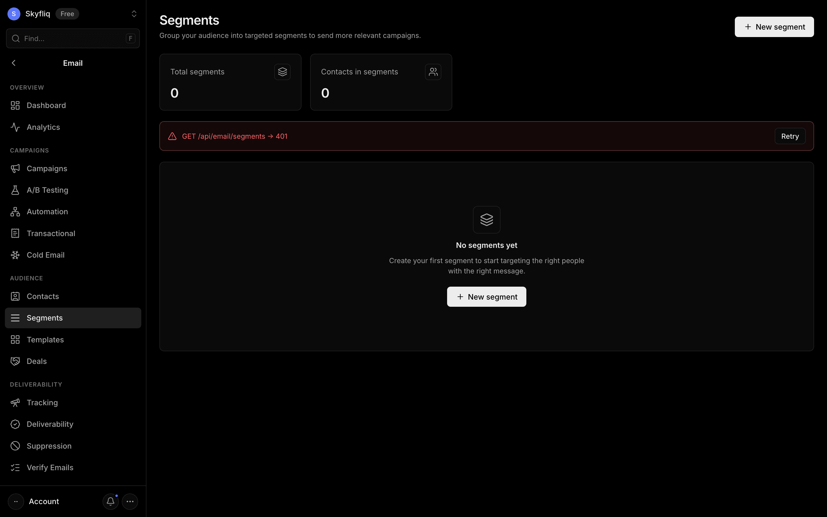 Segments screenshot