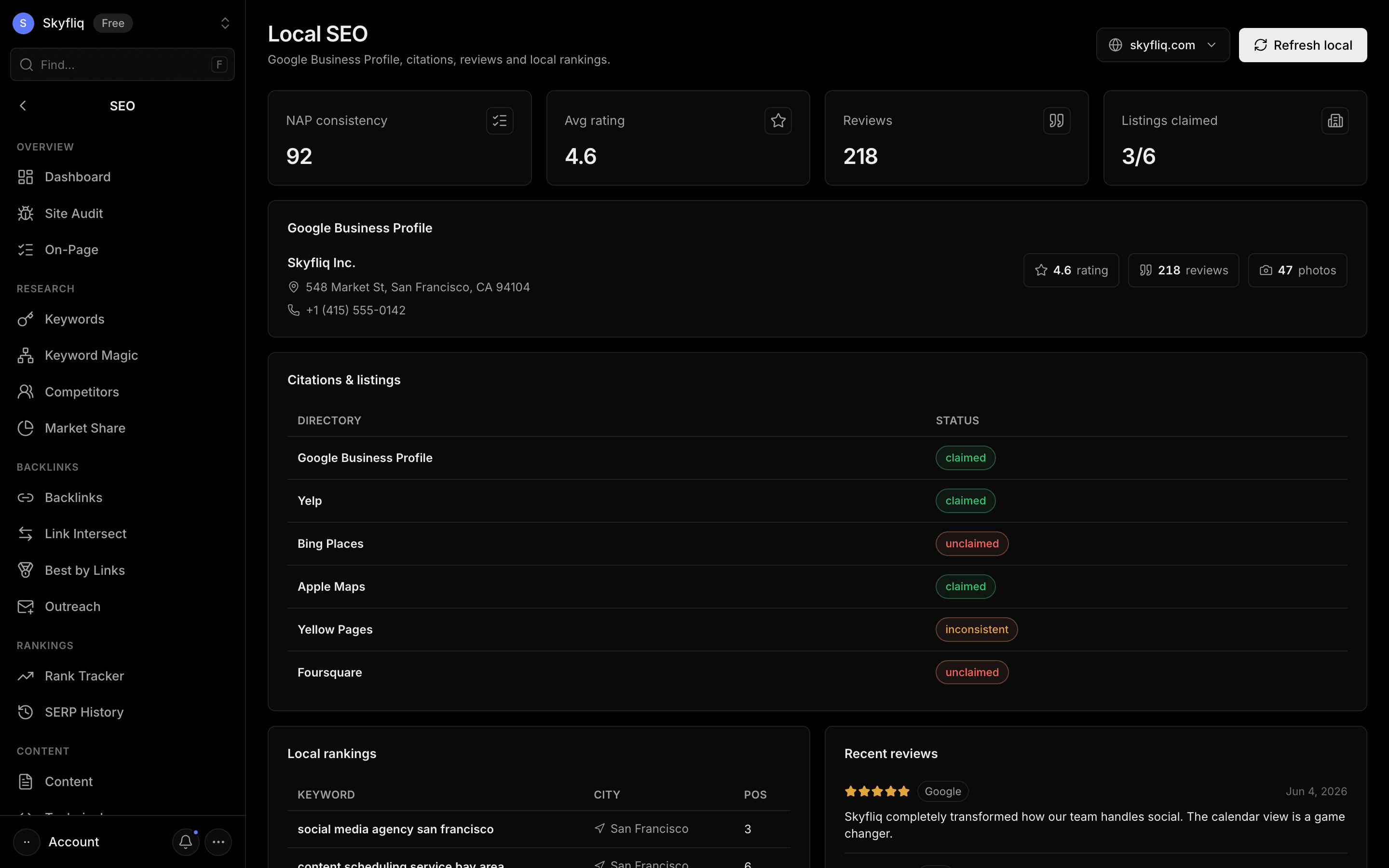 Maps Ranking screenshot