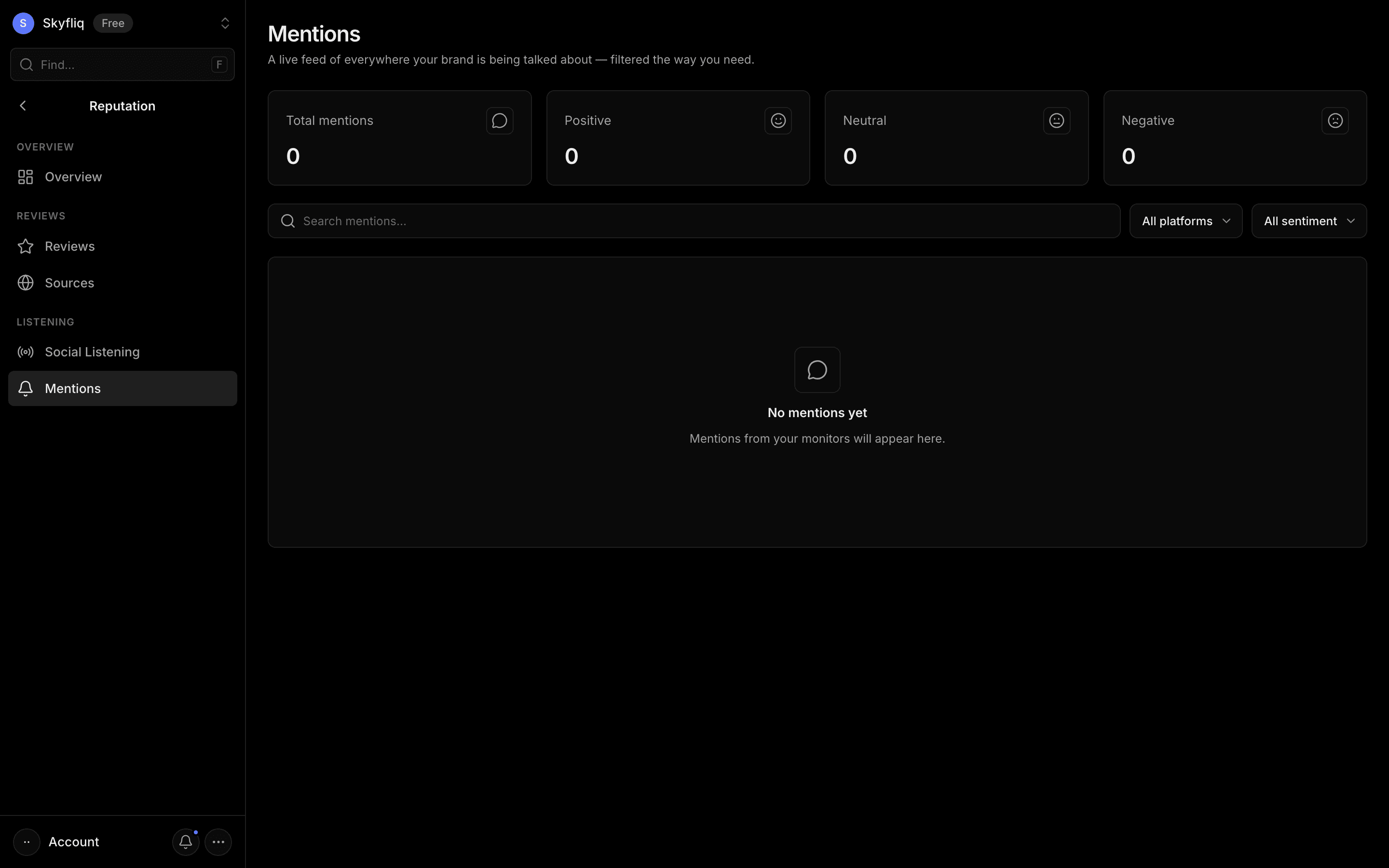 Mentions screenshot